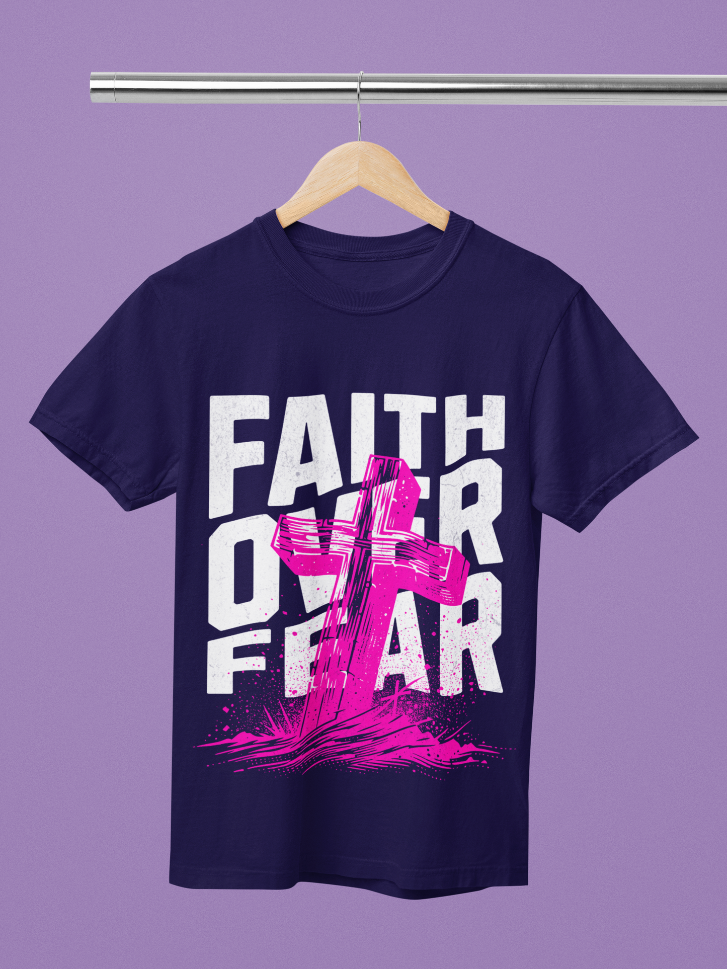 Faith Over Fear – Faith-Based Statement Shirt