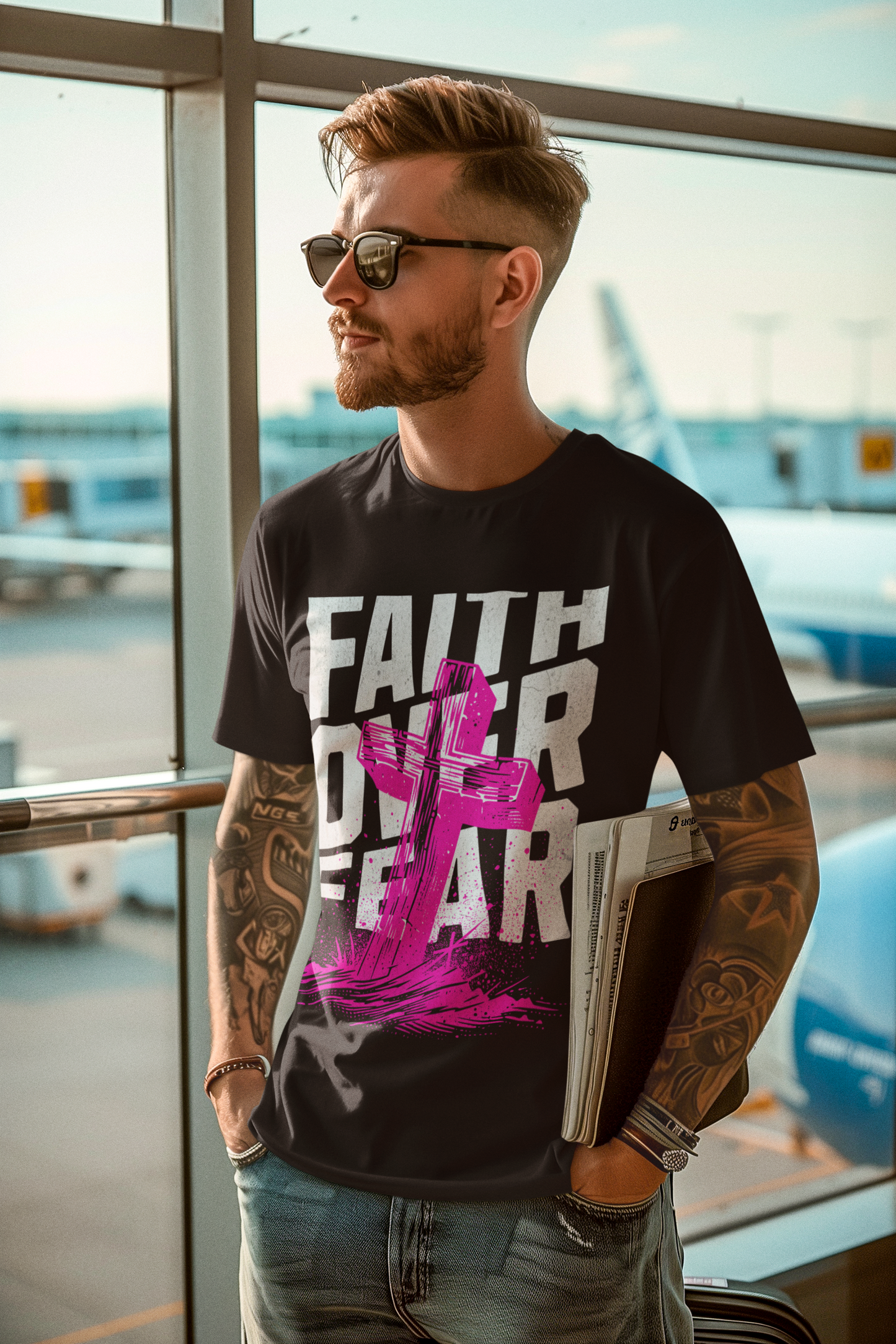 Faith Over Fear – Faith-Based Statement Shirt