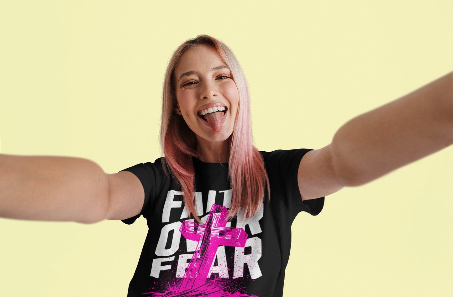 Faith Over Fear – Faith-Based Statement Shirt