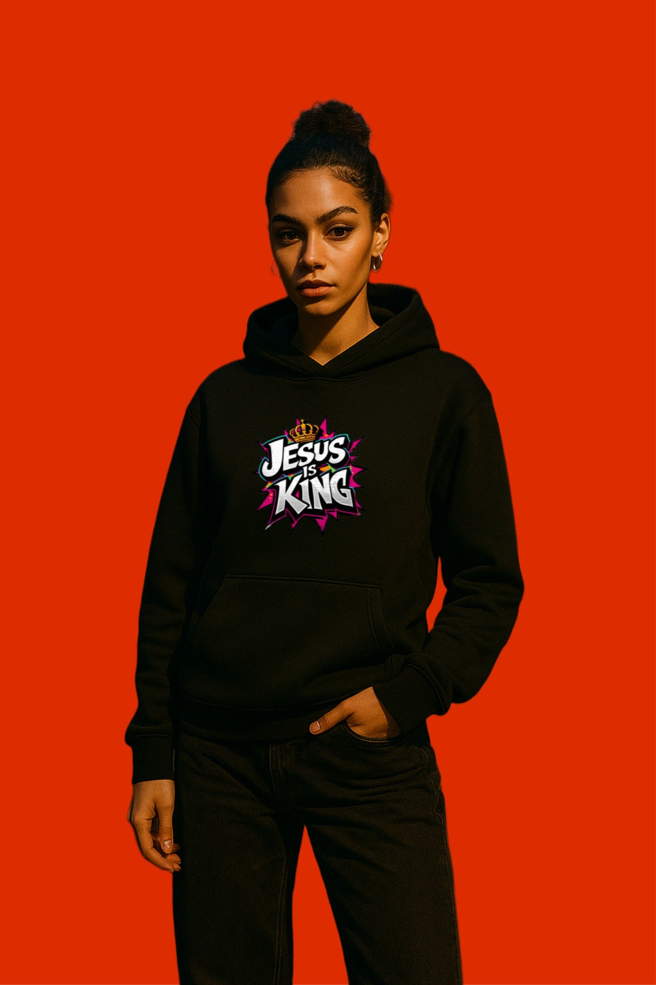Jesus Is King Hoodie – Faith-Driven Streetwear