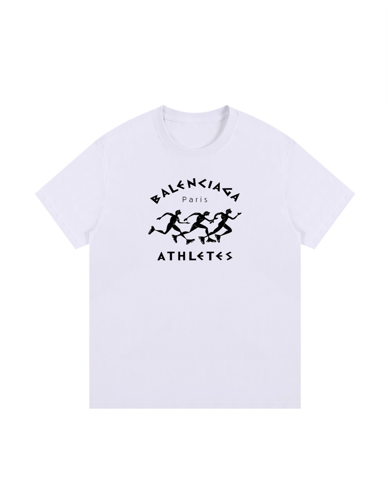 Balenciaga Athletes Graphic T-Shirt – Paris Retro Sport Runner Tee