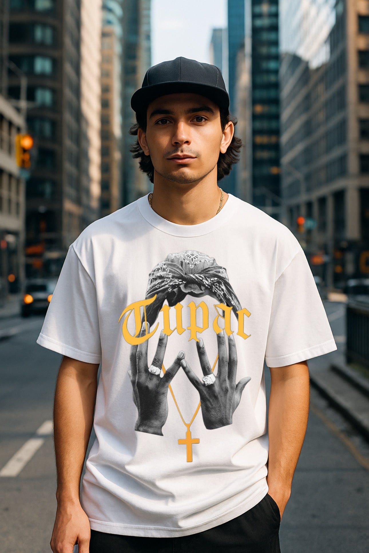 Tupac Angel T-Shirt - Prenium streetwear cotton Tee